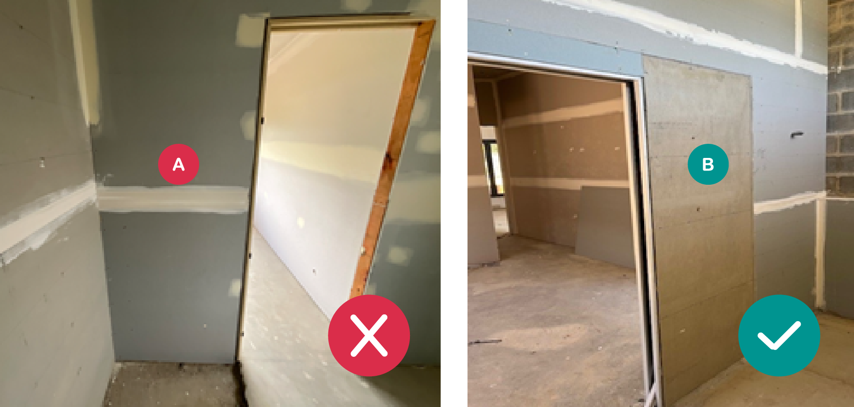 cavity sliding door compliance example